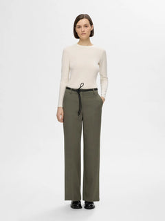 Rita Mw Wide Pant - Deep Depths Melange