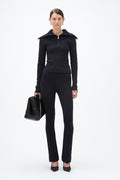 Zipped Collar Knit - Vulcan