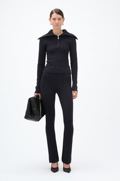Zipped Collar Knit - Vulcan