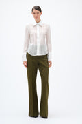 Fitted Shirt - Cloud Dancer Comb.