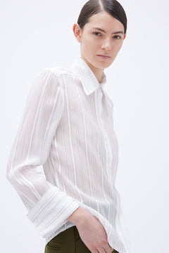 Fitted Shirt - Cloud Dancer Comb.