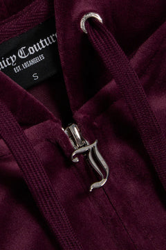 Robertson Classic Velour Zip Hoodie - Winetasting