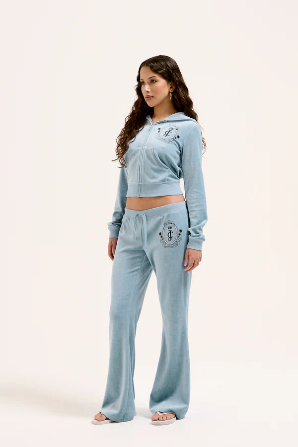 Heritage Palm Tree Crest Caisa Trackpant - Dusk Blue