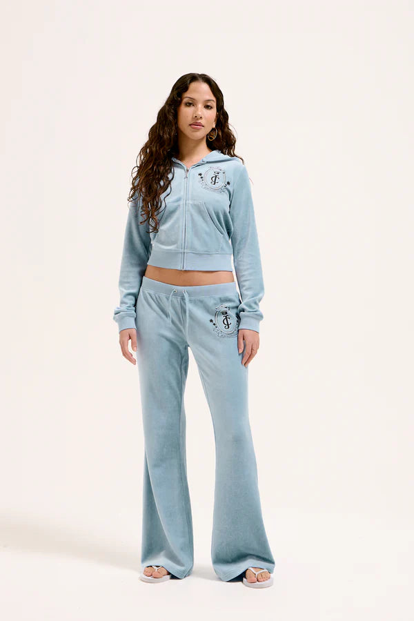 Heritage Palm Tree Crest Caisa Trackpant - Dusk Blue