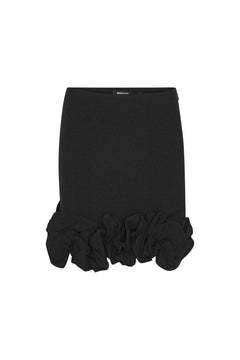 Crepe Mini Skirt - Black