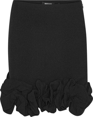 Crepe Mini Skirt - Black