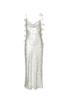 Midi Slip Dress - Egret