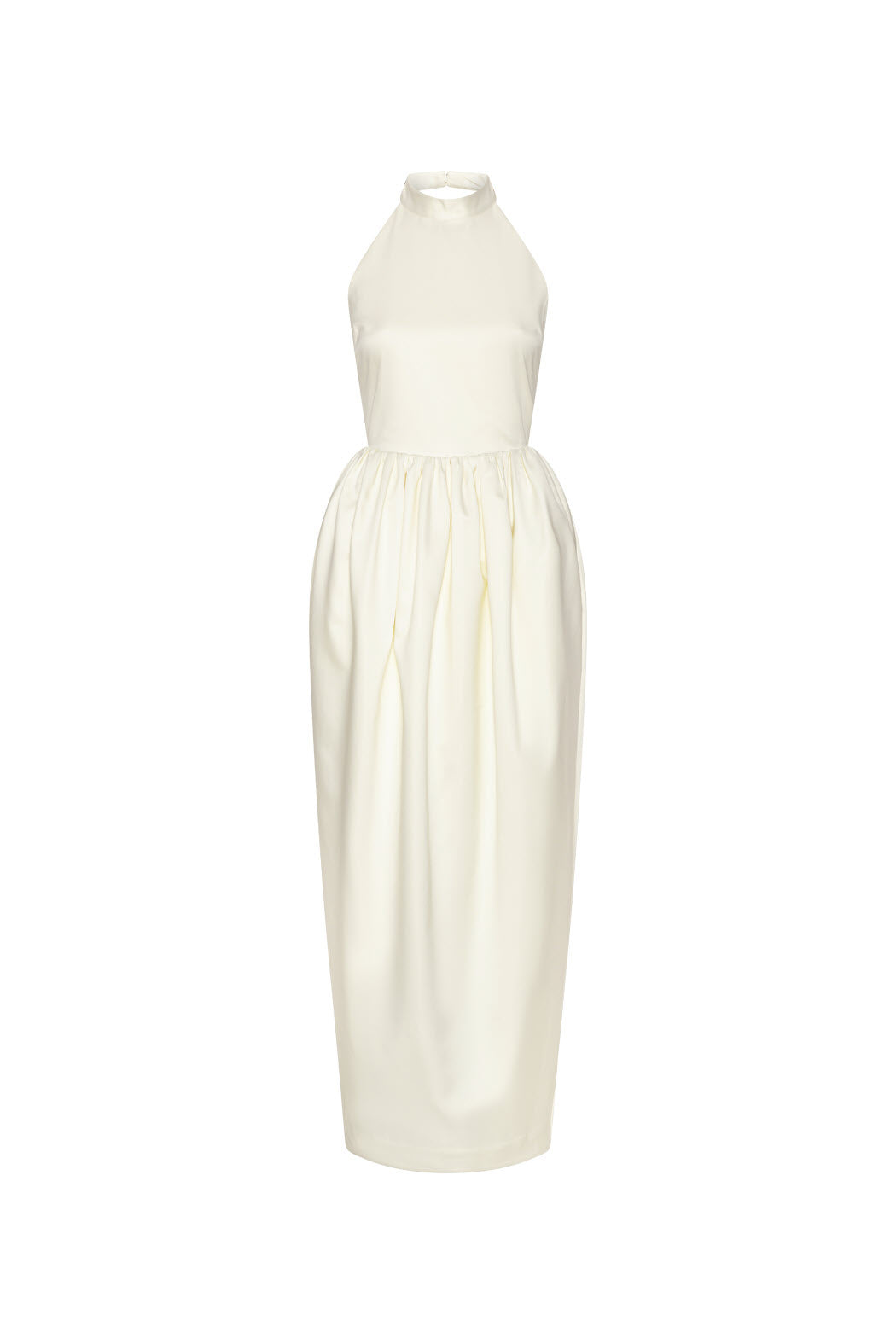 Satin Maxi Dress - Egret