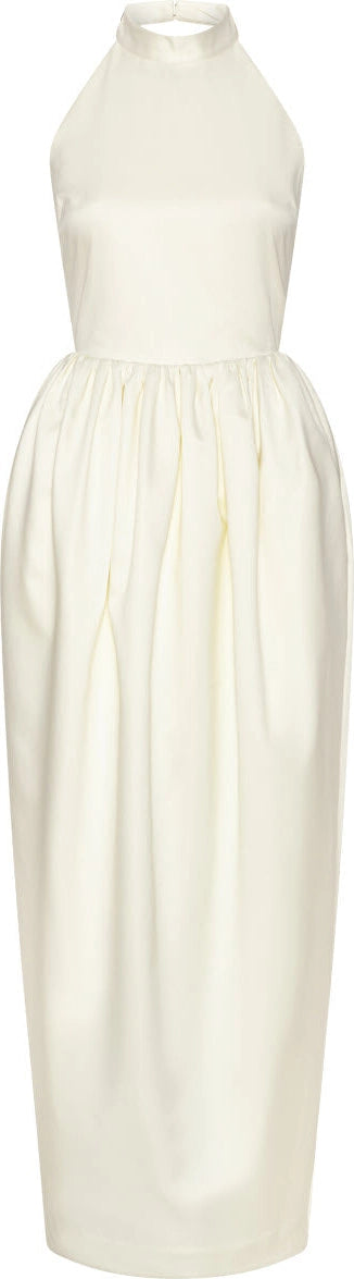 Satin Maxi Dress - Egret