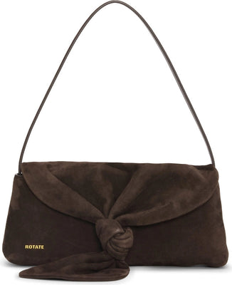 Suede Knot Scarf Bag - Chocolate Torte