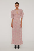 Printed Maxi Flowy Dress - Happy Hearts + Bright
White Comb