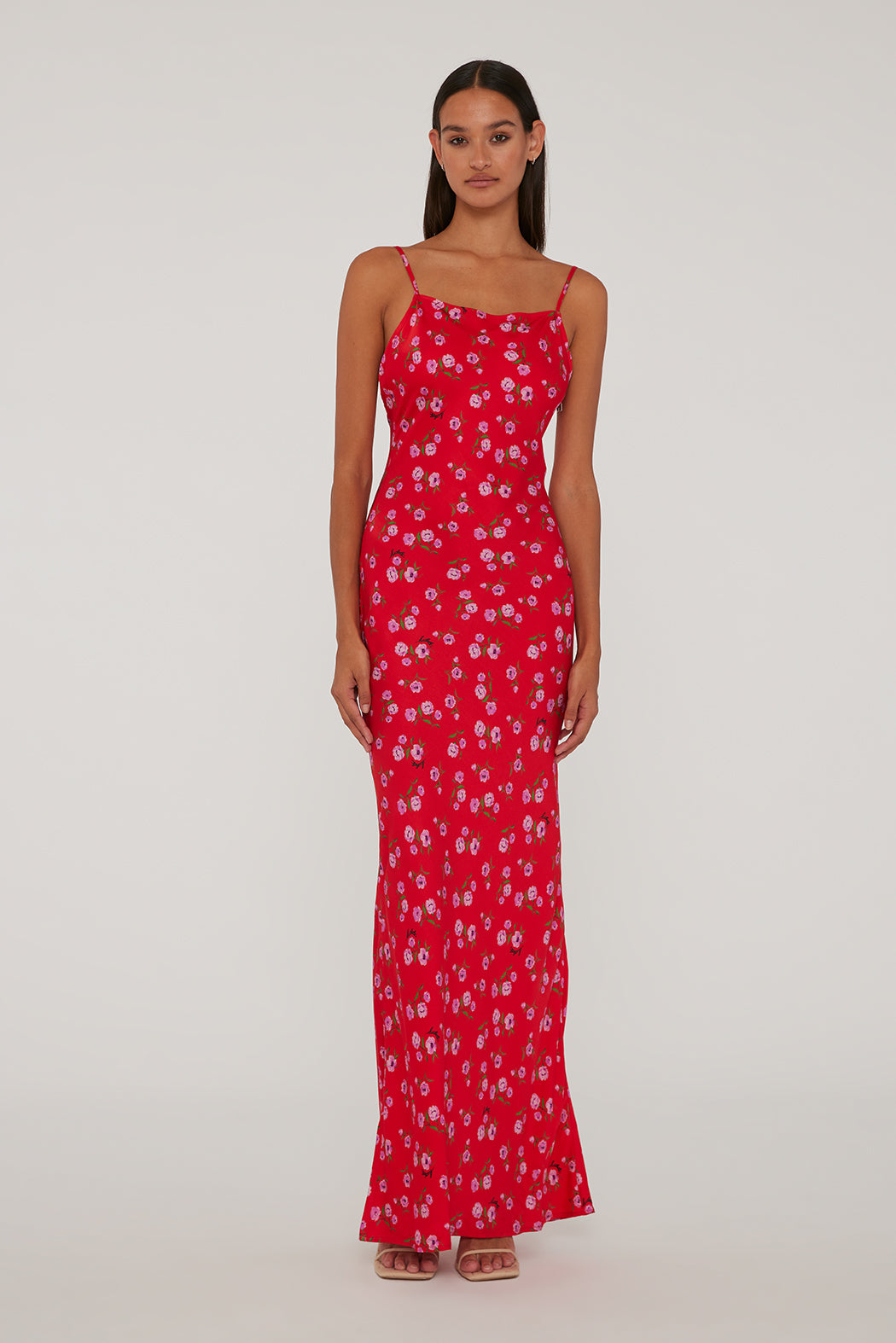 Printed Maxi Dress - Wildeve Cluster + High
Risk Red Comb