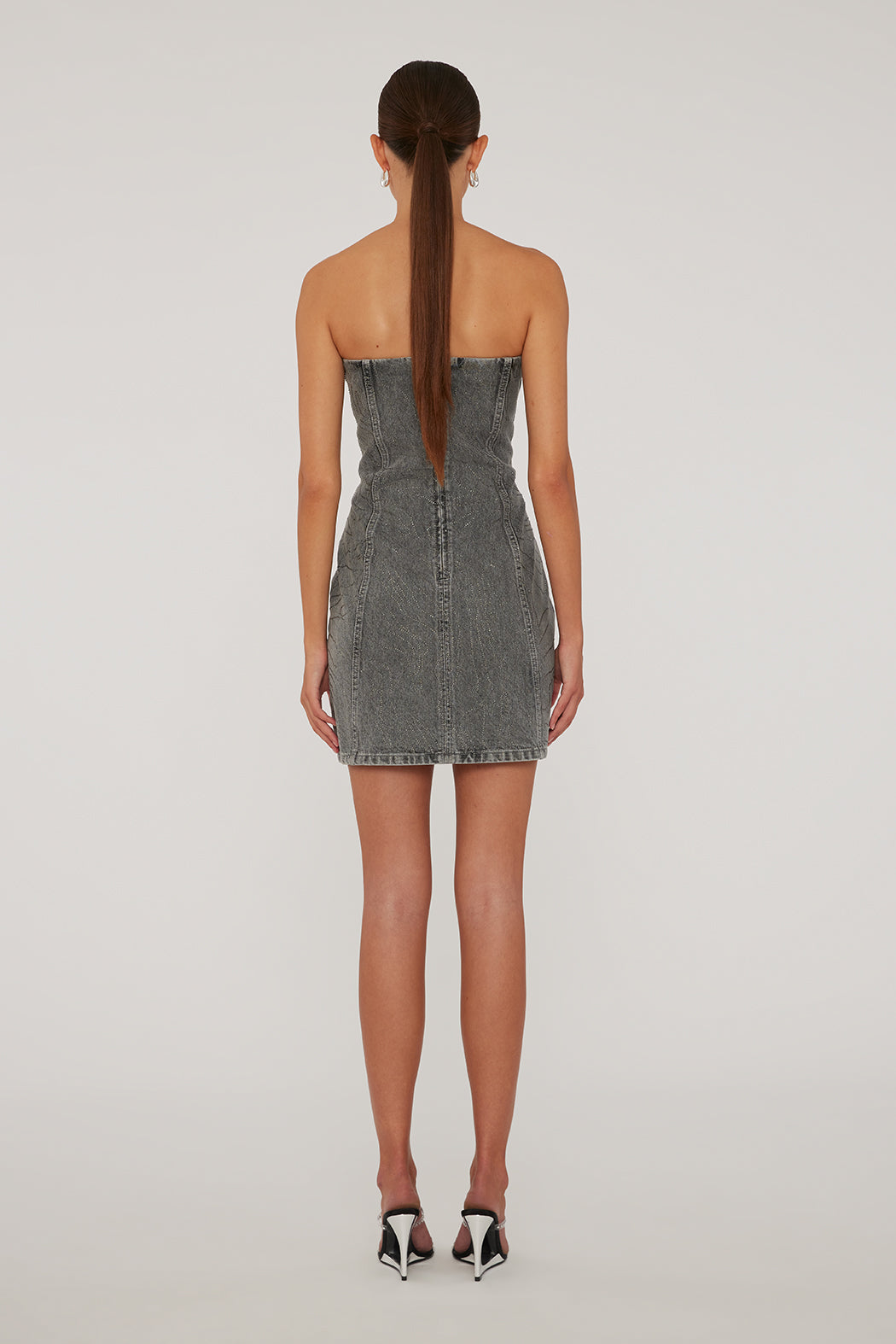 Rhinestone Denim Dress