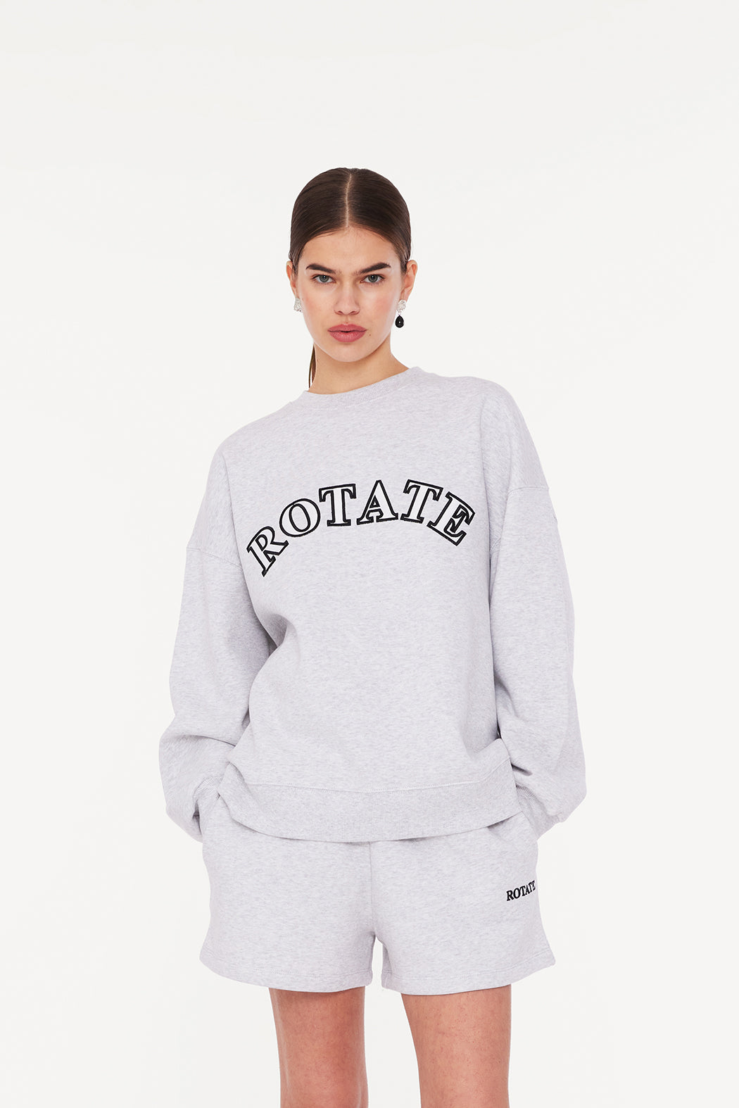 Sweat Logo Crewneck - Light Grey Melange