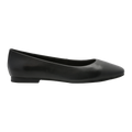 Trieste Ballerina Leather - Black