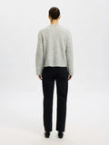 Lulu New Ls Knit Cardigan - Light Grey Melange
