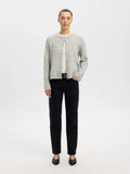 Lulu New Ls Knit Cardigan - Light Grey Melange