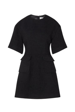Rayna Boucle Mini Dress - Black