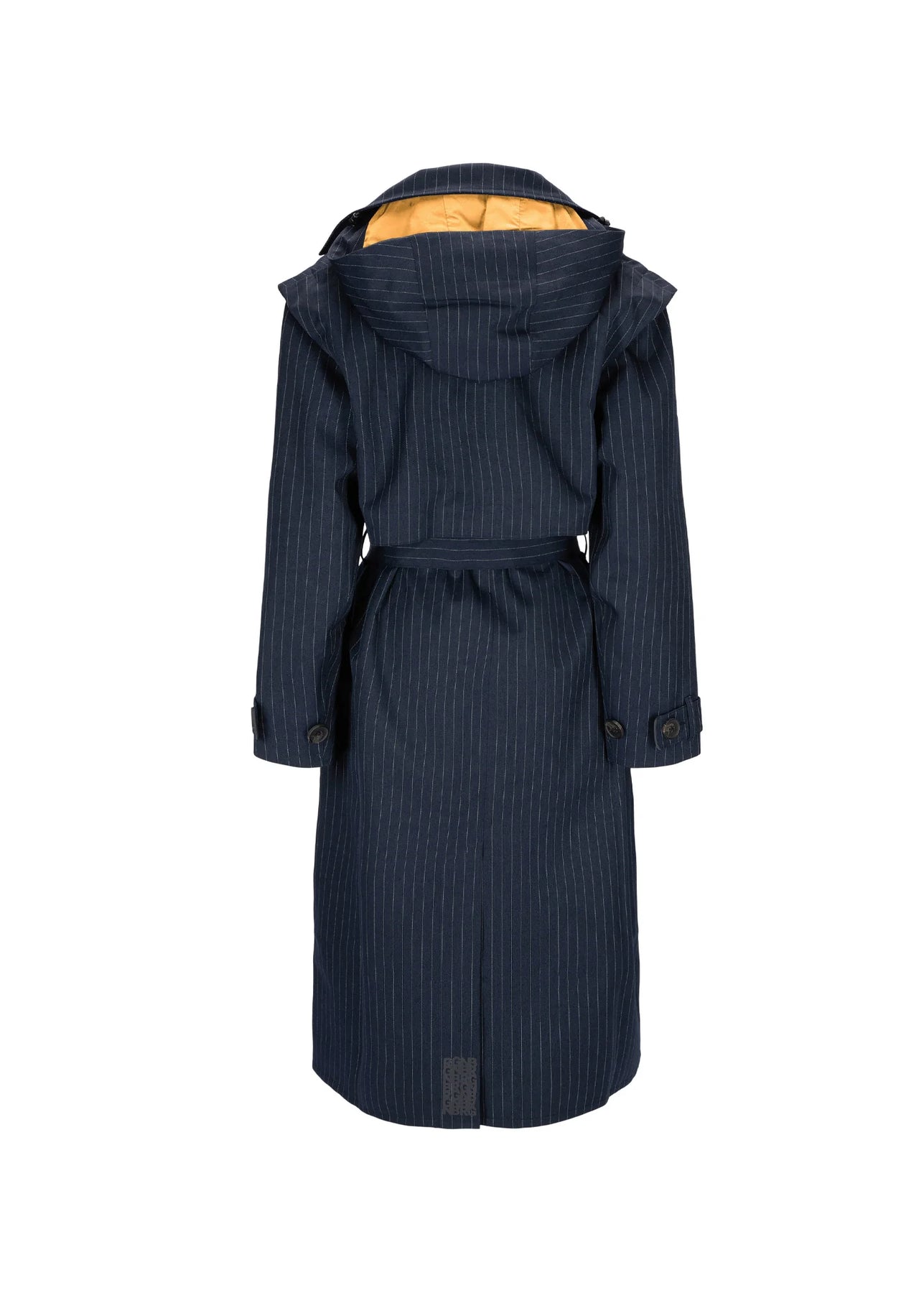 Regndråpe Trench Coat - Navy Pinstripe