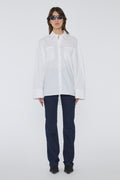 Poplin Oversized Shirt - Bright White