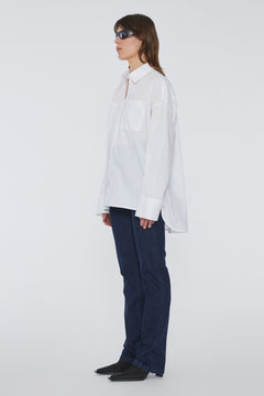 Poplin Oversized Shirt - Bright White