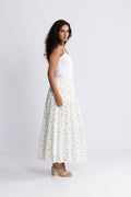 Rana Broderie Anglaise Skirt - Forglemmegei White