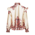 Reno Ruby Ruffle Blouse - Drusella Print