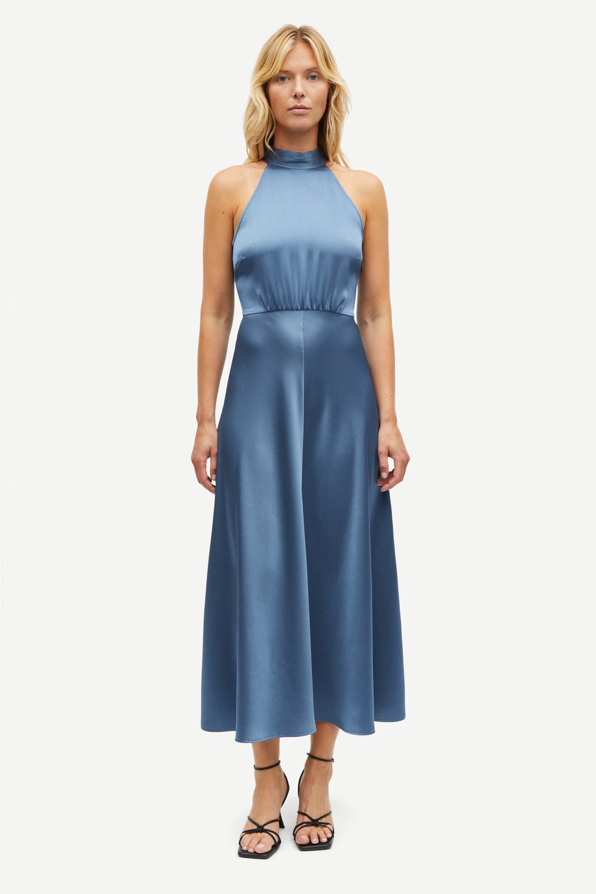 Samso Rheo Samsøe Samsøe - Kjoler - Rheo Dress - Bluefin - Villoid