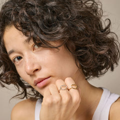 Organic Heart Ring - Gold