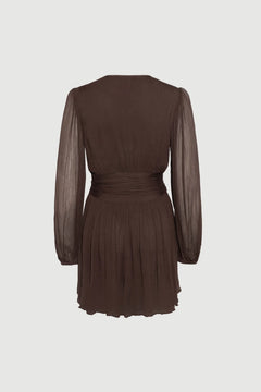 Riviera Dress Short - Dark Brown