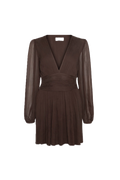 Riviera Dress Short - Dark Brown