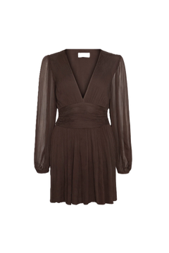 Riviera Dress Short - Dark Brown