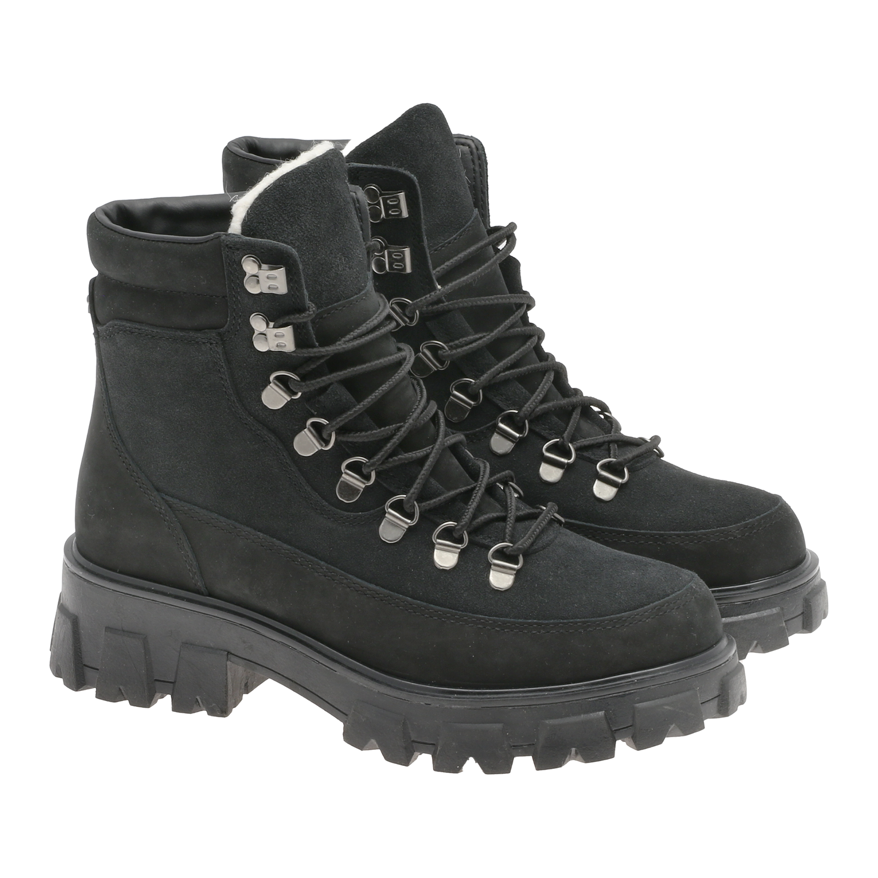 Combat Leather Boot - Warm Black