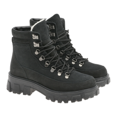 Combat Leather Boot - Warm Black