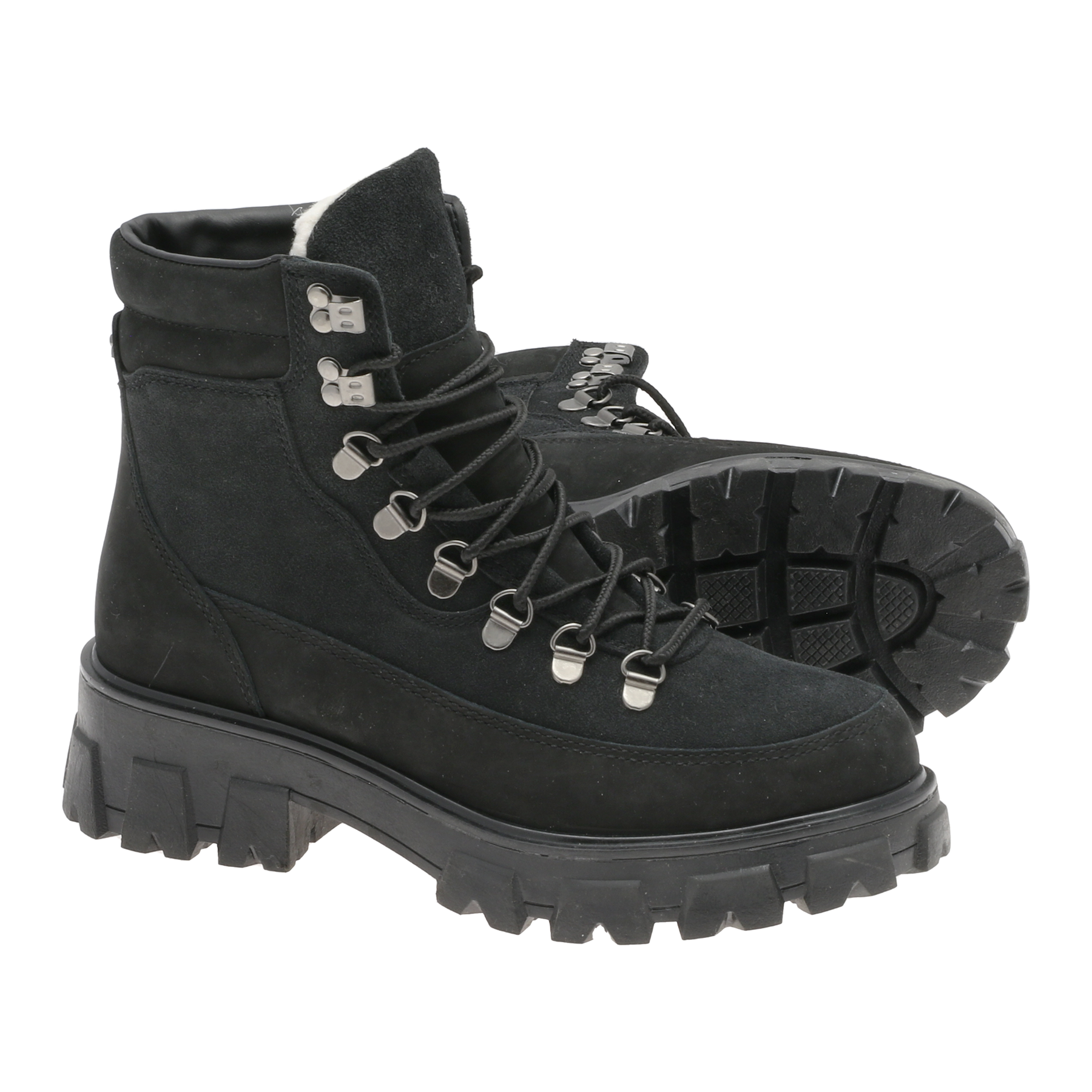 Combat Leather Boot - Warm Black