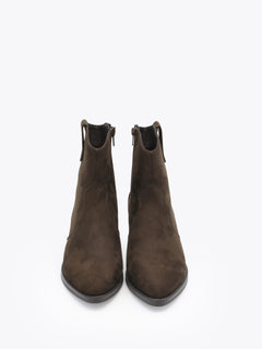 Western Boot Low - Dark Brown