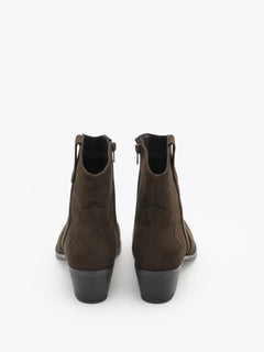 Western Boot Low - Dark Brown
