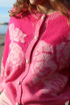 Rose Cardigan - Pink