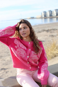 Rose Cardigan - Pink