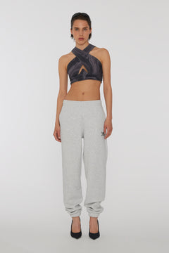 Sweatpants With Logo - Light Grey Melange
