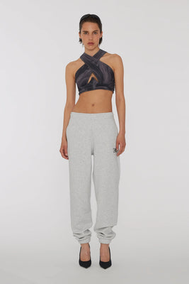 Sweatpants With Logo - Light Grey Melange