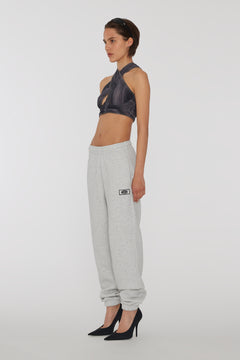 Sweatpants With Logo - Light Grey Melange