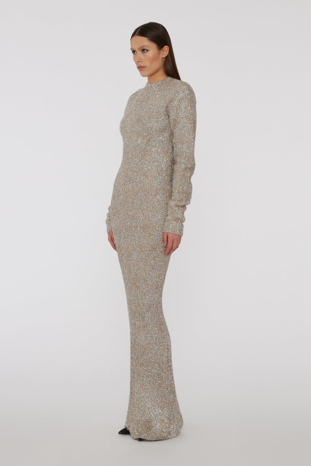 Glitter Knit Maxi Dress - Rich Gold Comb. Glitter Knit Maxi Dress - Rich Gold Comb.
