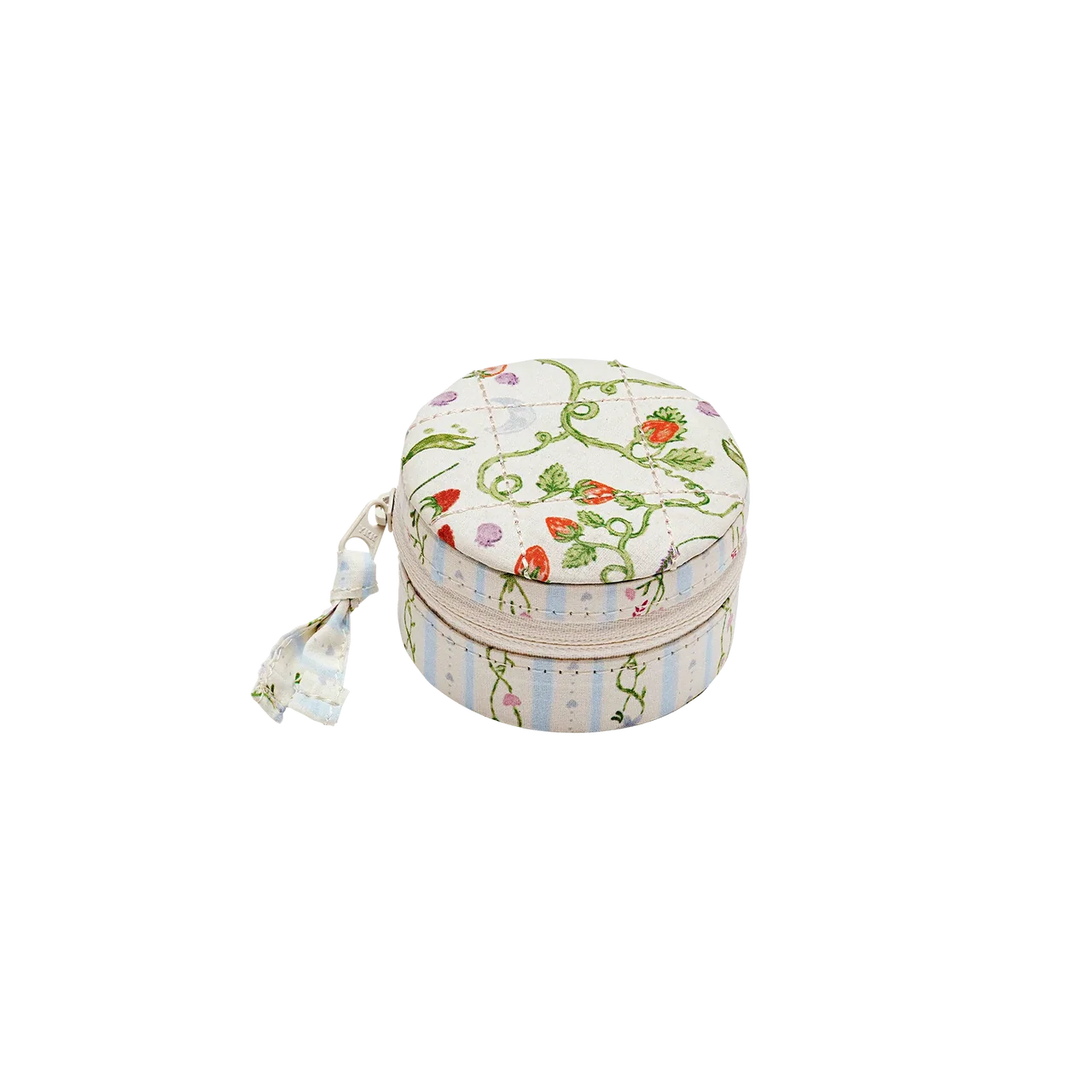 Round Jewelry Box - Small Garden Magic Ivory