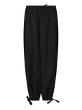 Roxane Balloon Linen Pants - Black