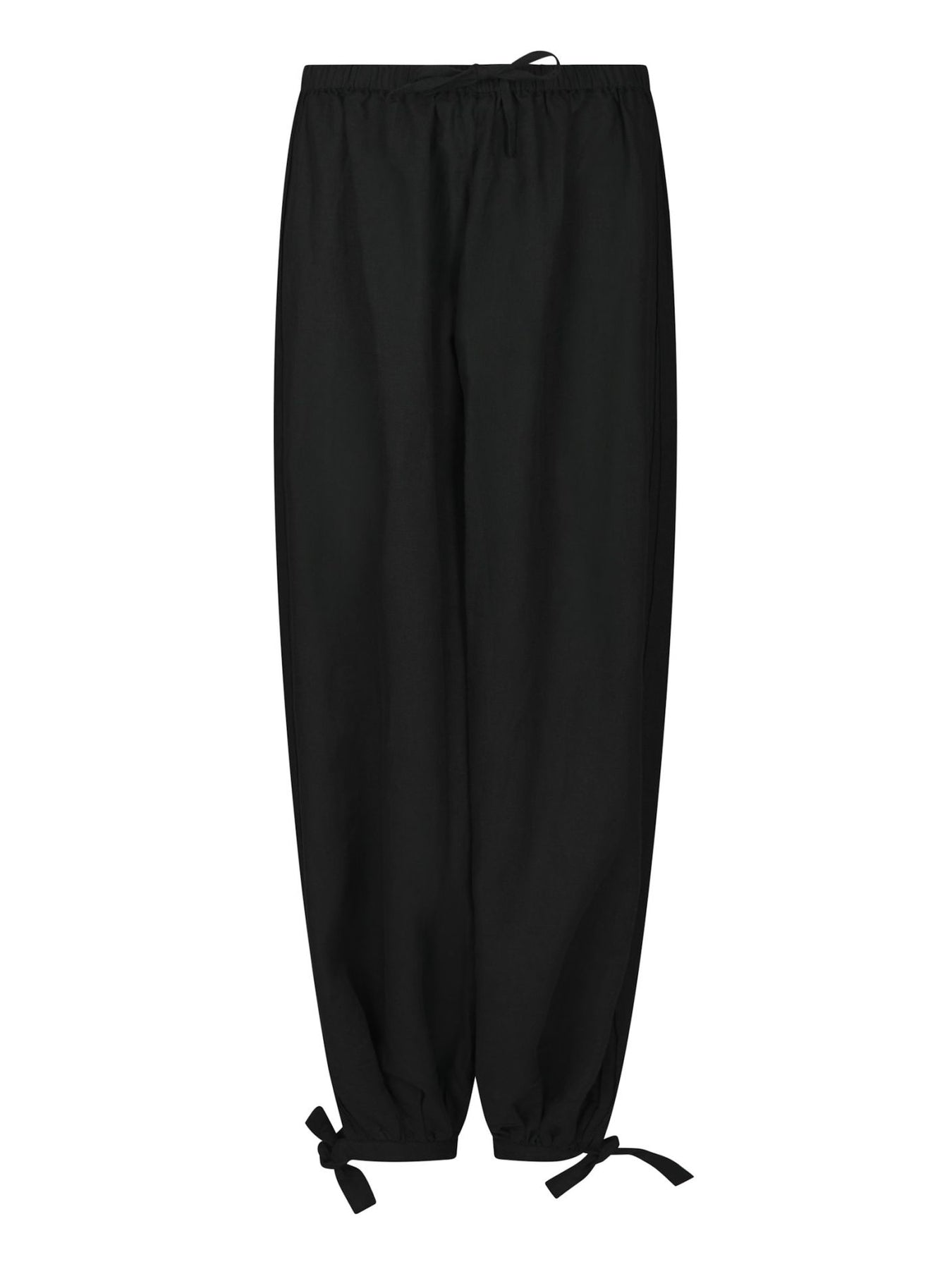 Roxane Balloon Linen Pants - Black
