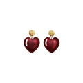 Rubina Heart Earrings - Gold