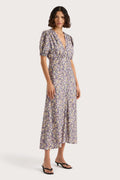 Bellavista Midi Dress - Valerie Floral - Purple