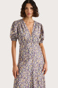Bellavista Midi Dress - Valerie Floral - Purple