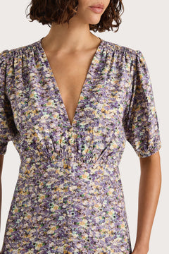 Bellavista Midi Dress - Valerie Floral - Purple
